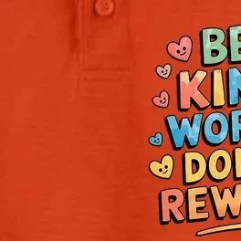 Be Kind Words DonT Rewind Dry Zone Grid Performance Polo