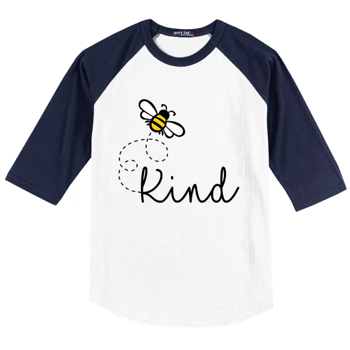 Be Kind Womens Shirt, Bumble Bee, Inspirational Teacher Love Baseball Sleeve Shirt