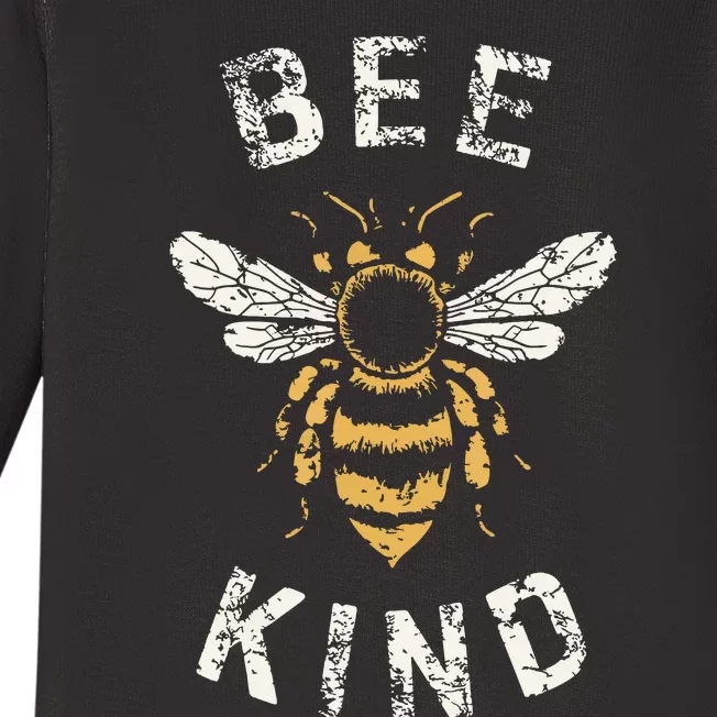 Be Kind Women Inspirational Kindness Cute Funny Bee Graphic Baby Long Sleeve Bodysuit