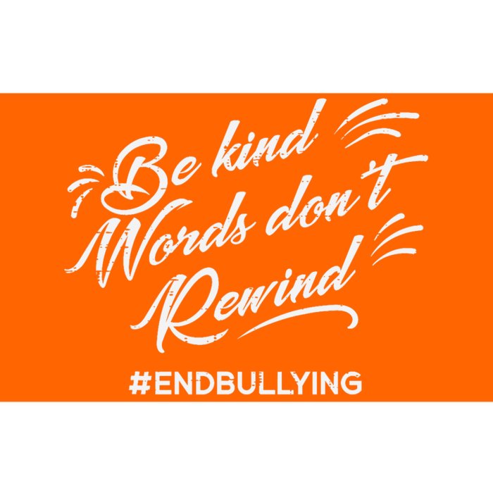 Be Kind Words Dont Rewind Orange Anti Bullying Unity Day Bumper Sticker