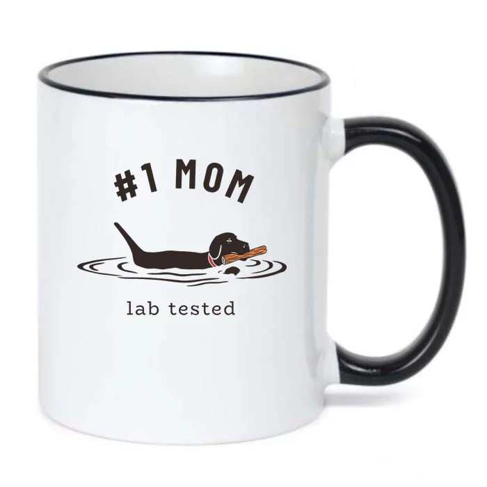 Black Lab 1 Mom Labrador Retriever Owner Mother's Day Black Color Changing Mug