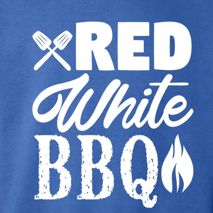 Bbq Lover 4th Of July Funny Red White Bbq Cool Gift Toddler Hoodie