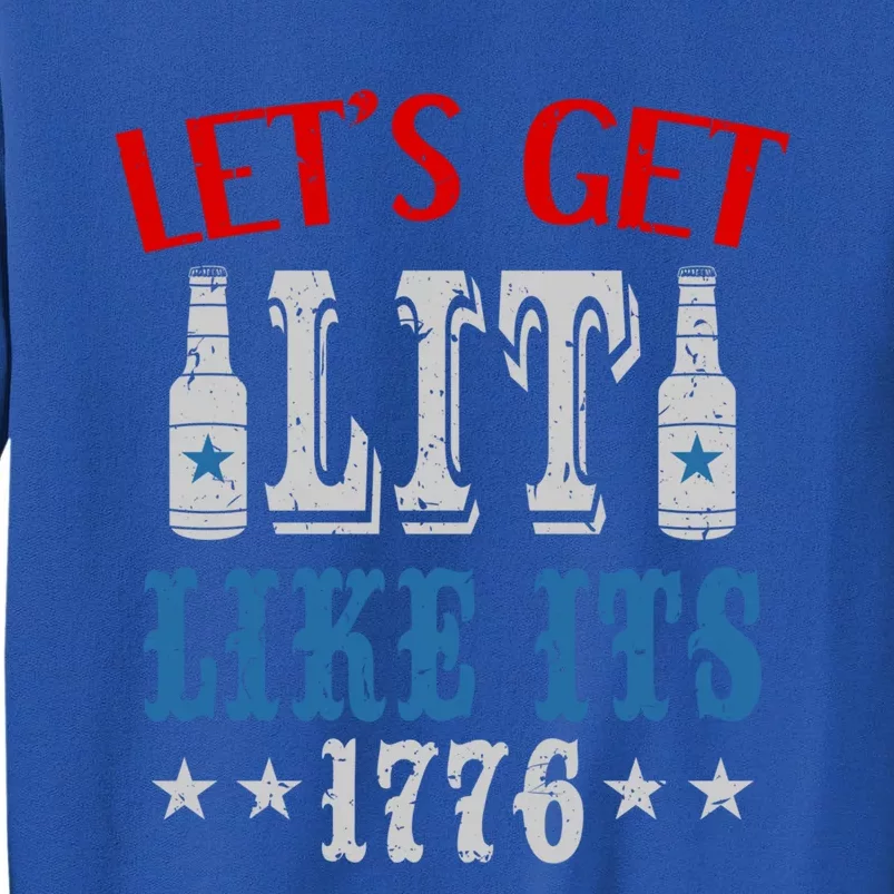 Beer Lover 4th Of July Tee Independence President's Day Cute Gift Tall Sweatshirt