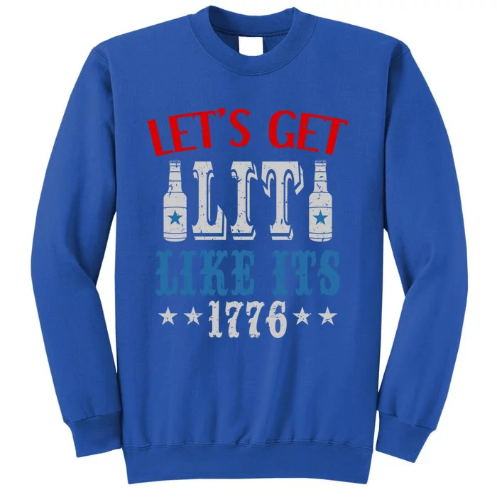 Beer Lover 4th Of July Tee Independence President's Day Cute Gift Tall Sweatshirt