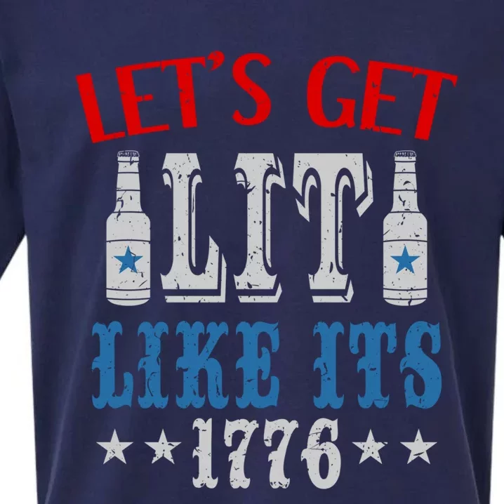 Beer Lover 4th Of July Tee Independence President's Day Cute Gift Sueded Cloud Jersey T-Shirt