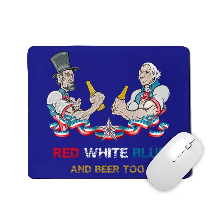 Beer Lover 4th Of July Tee Independence President's Day Meaningful Gift Mousepad