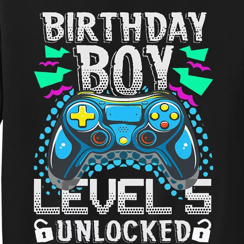 Birthday Level 5 Unlocked Gamer 5th Birthday Gift Tall Sweatshirt