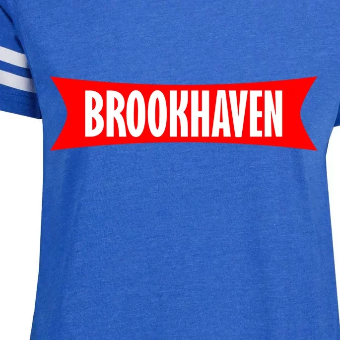 Brookhaven Logo Enza Ladies Jersey Football T-Shirt