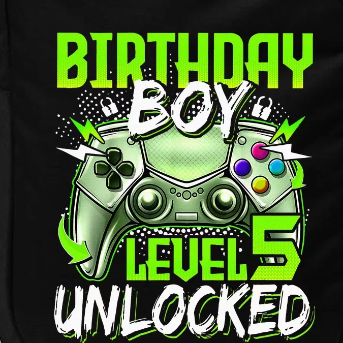 Birthday Level 5 Unlocked Video Gamer Birthday Impact Tech Backpack