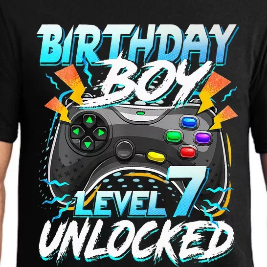 Birthday Level 7 Unlocked Video Game Birthday Party Pajama Set