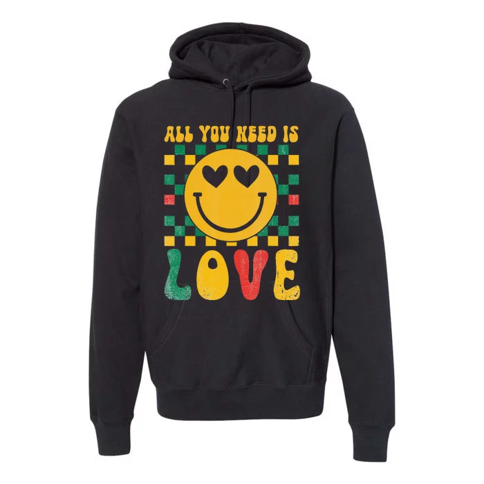 Black love and peace Apparel during the Black History Month. Premium Hoodie