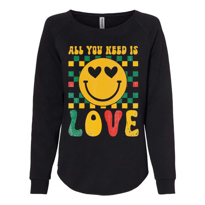 Black love and peace Apparel during the Black History Month. Womens California Wash Sweatshirt