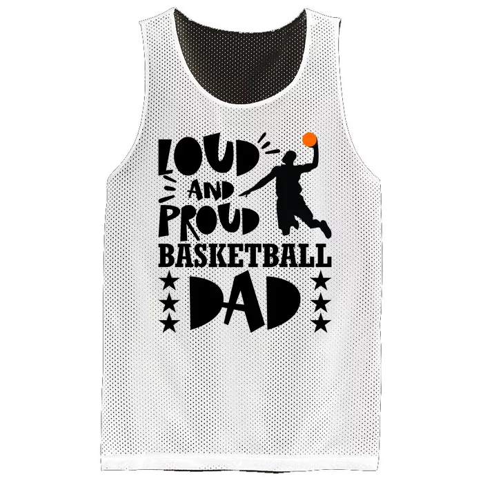 Basketball Loud And Proud Basketball Dad Mesh Reversible Basketball Jersey Tank