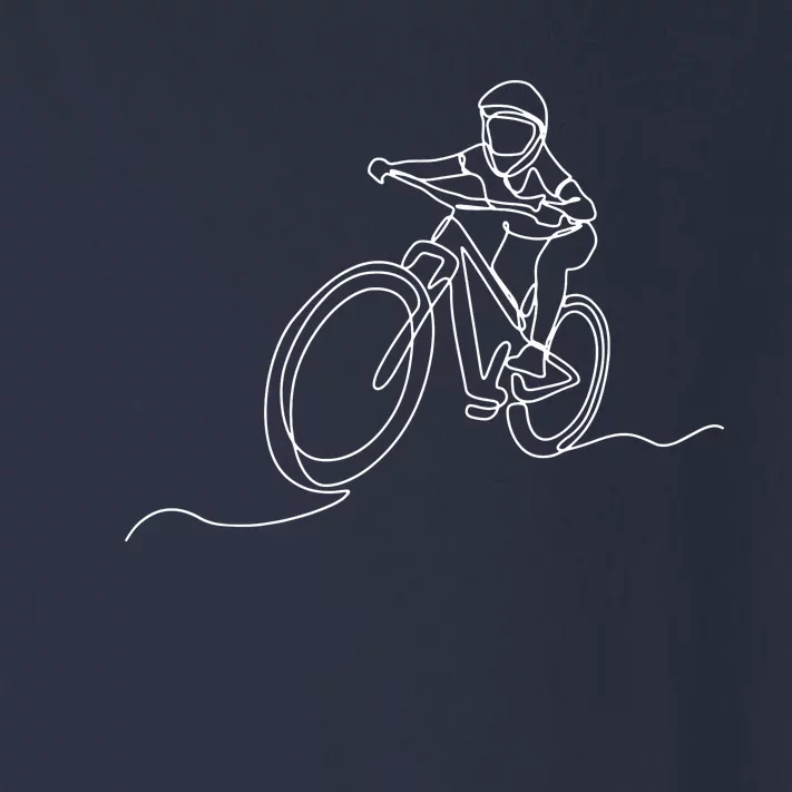 Bicycle Line Art Drawing Mountain Bike Toddler Long Sleeve Shirt