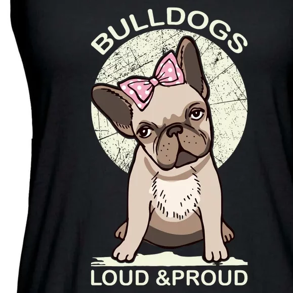 Bulldogs Loud And Proud Ladies Essential Flowy Tank