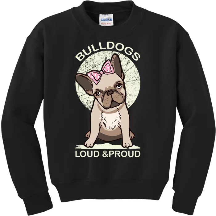 Bulldogs Loud And Proud Kids Sweatshirt