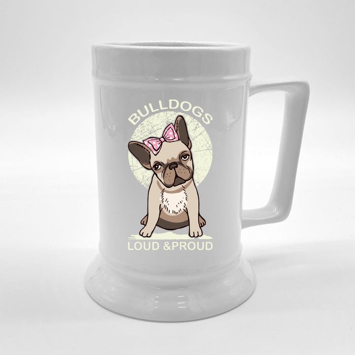 Bulldogs Loud And Proud Front & Back Beer Stein