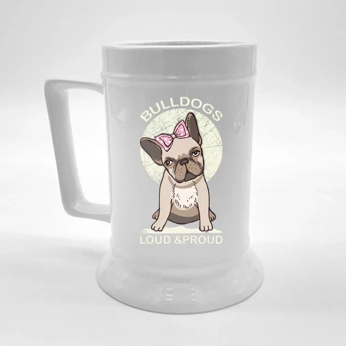 Bulldogs Loud And Proud Front & Back Beer Stein