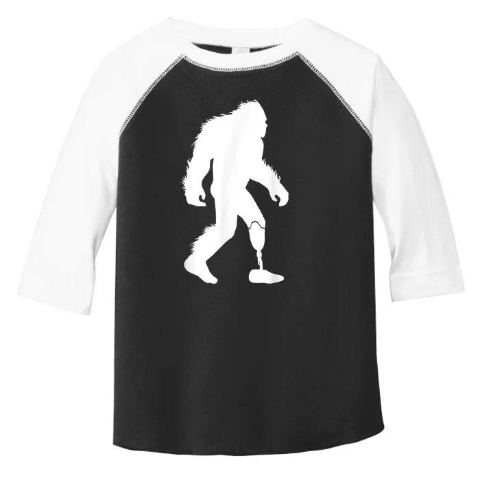 Bigfoot Leg Ampu Sasquatch Wearing Prosthetic Leg Toddler Fine Jersey T-Shirt