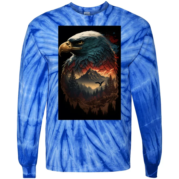 Beautiful Liberty America United Patriotic Pride Design Meaningful Gift Tie-Dye Long Sleeve Shirt