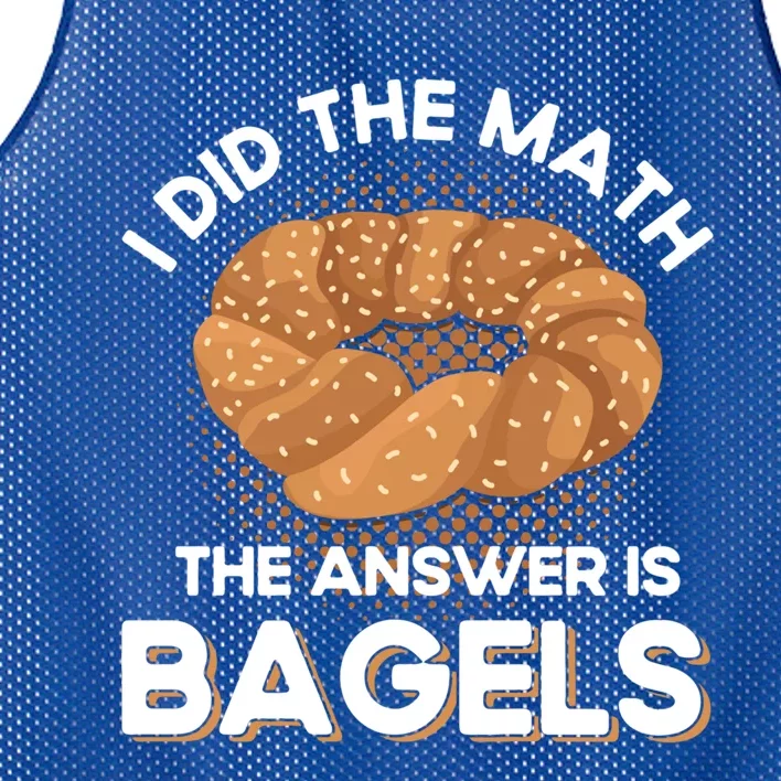 Bagel Lover Art I Did The Math The Answer Is Bagels Gift Mesh Reversible Basketball Jersey Tank