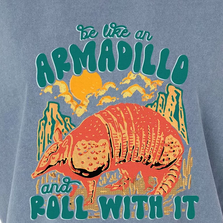 Be Like An Armadillo And Roll With It Garment-Dyed Women's Muscle Tee