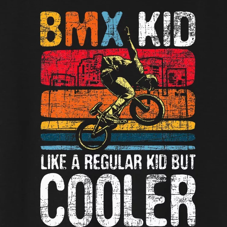 Bmx Like A Regular Cyclist Bicycle Bike Rider Women's Crop Top Tee