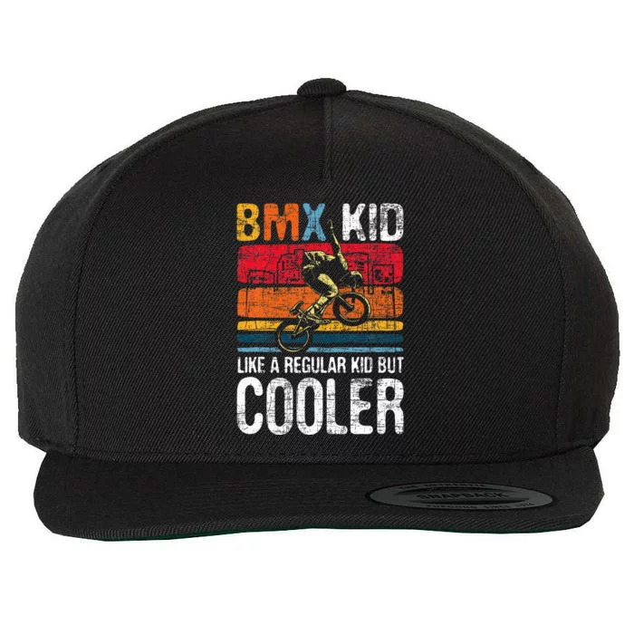 Bmx Like A Regular Cyclist Bicycle Bike Rider Wool Snapback Cap