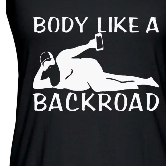 Body Like A Backroad The Original Back Road Ladies Essential Flowy Tank