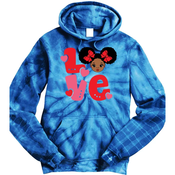 Black Love African American Valentines Day Gift Tie Dye Hoodie