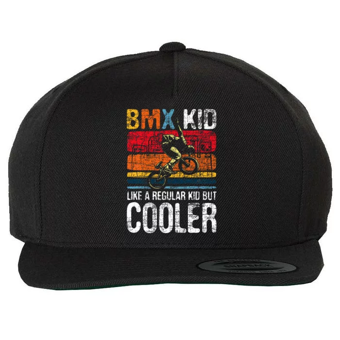 Bmx Like A Regular Cyclist Bicycle Bike Rider Wool Snapback Cap