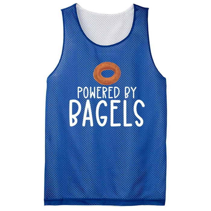 Bagel Lover Art Powered By Bagels Gift Mesh Reversible Basketball Jersey Tank