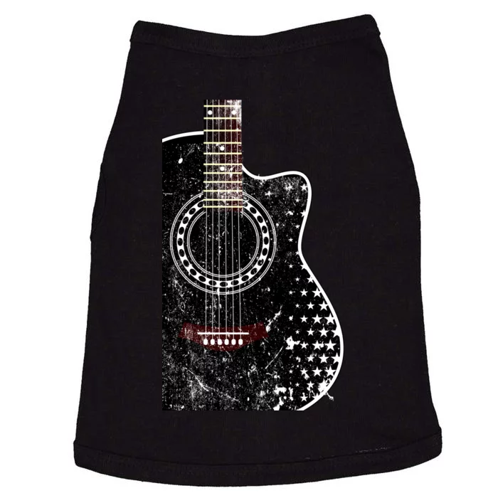 Black Acoustic Guitar Grunge Doggie Tank