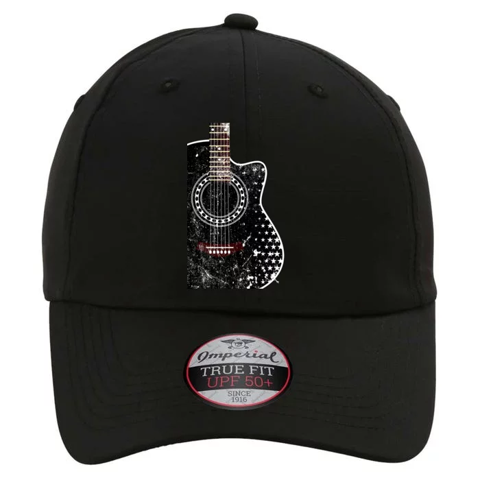 Black Acoustic Guitar Grunge The Original Performance Cap