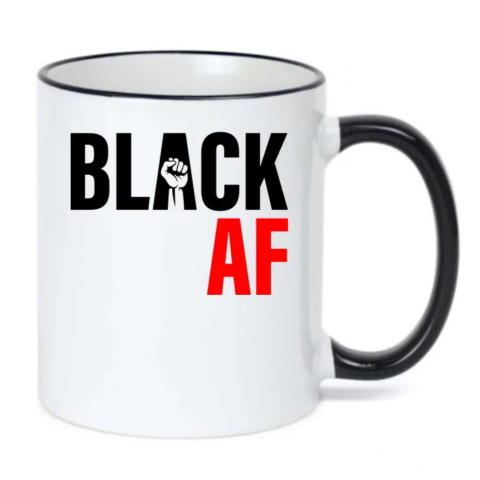 Black AF Fist Logo Black Color Changing Mug