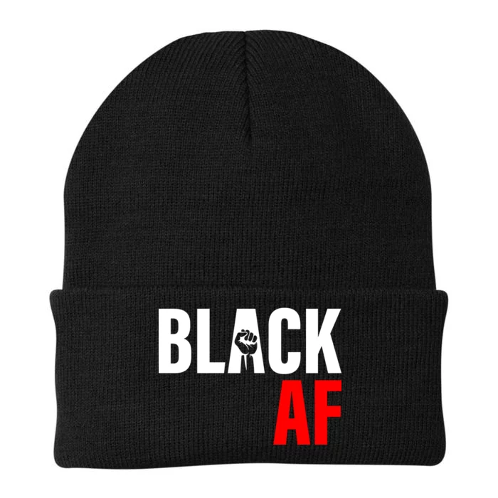 Black AF Fist Logo Knit Cap Winter Beanie