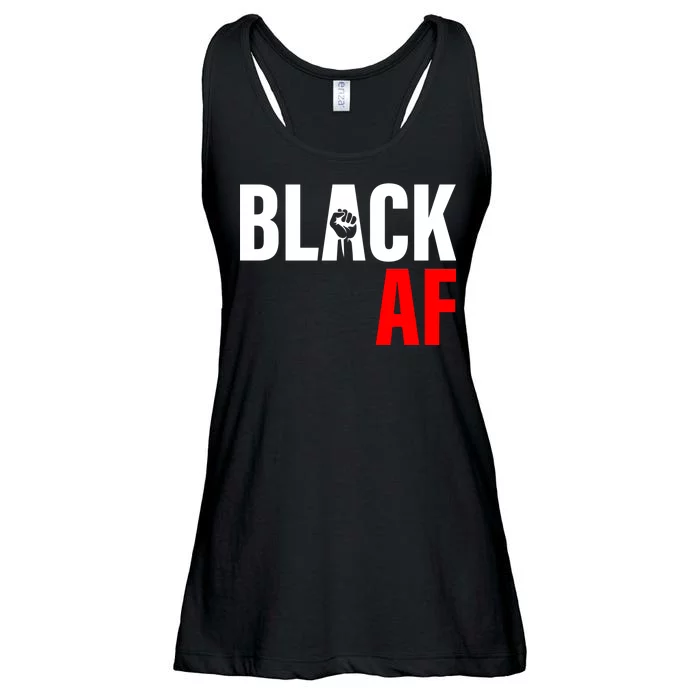 Black AF Fist Logo Ladies Essential Flowy Tank