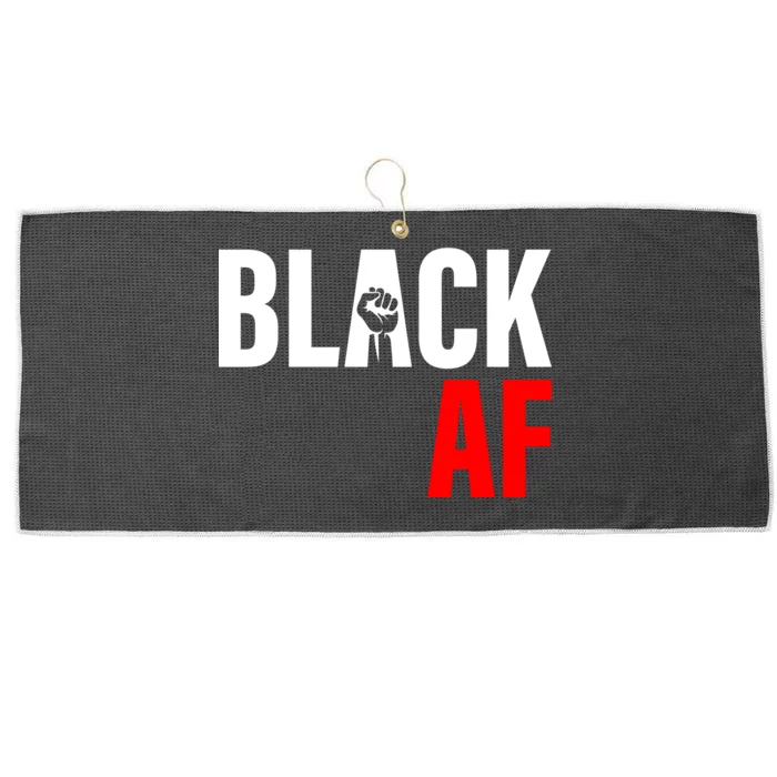 Black AF Fist Logo Large Microfiber Waffle Golf Towel