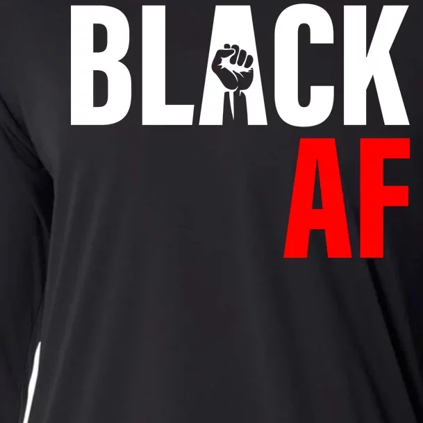 Black AF Fist Logo Cooling Performance Long Sleeve Crew