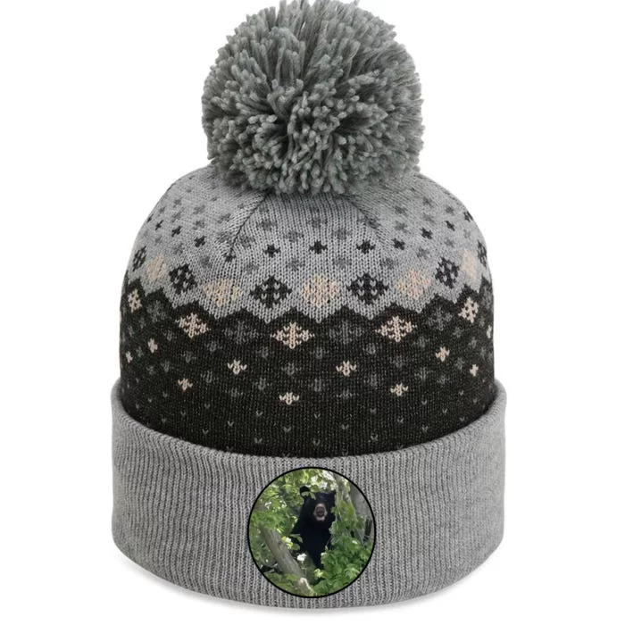 Black Bear Wilderness The Baniff Cuffed Pom Beanie