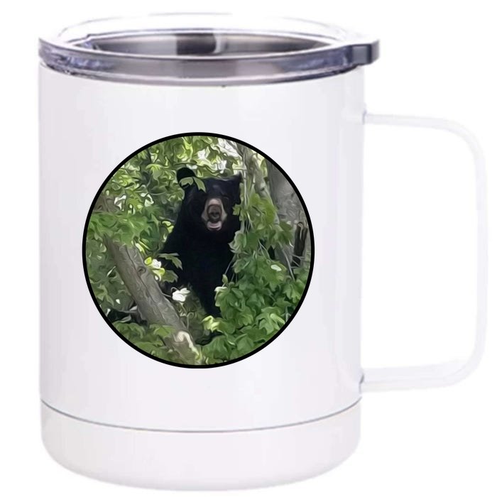 Black Bear Wilderness Front & Back 12oz Stainless Steel Tumbler Cup