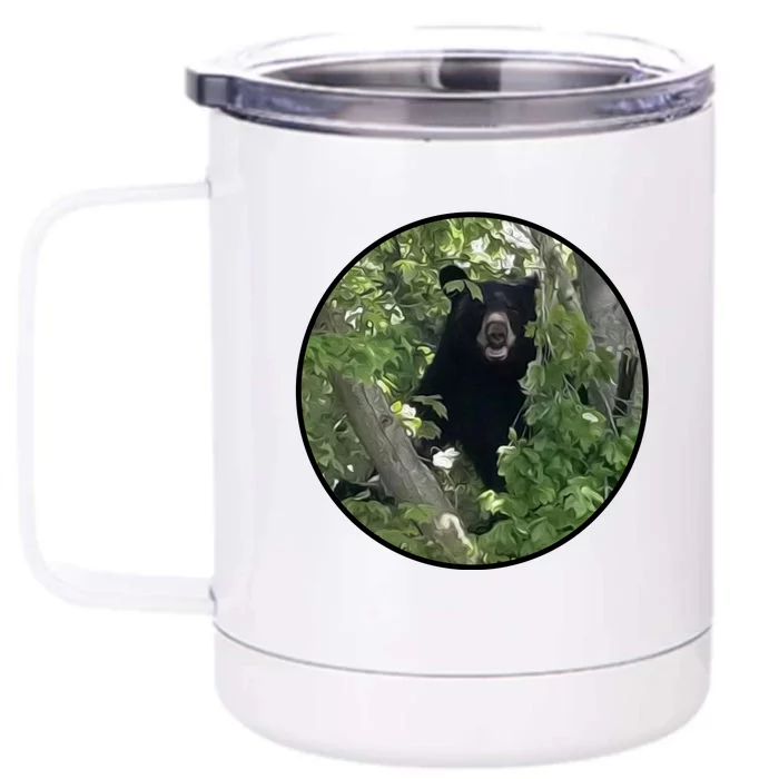 Black Bear Wilderness Front & Back 12oz Stainless Steel Tumbler Cup