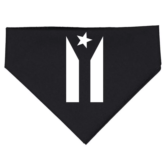 Black Boricua Flag Protest USA-Made Doggie Bandana