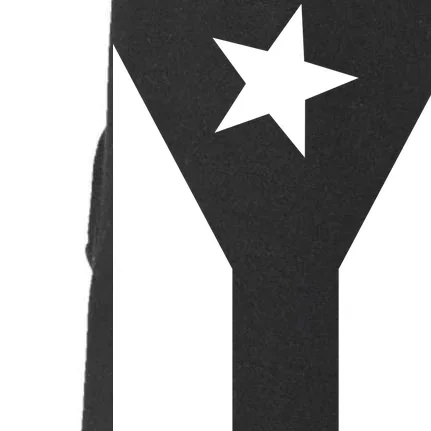 Black Boricua Flag Protest Doggie 3-End Fleece Hoodie