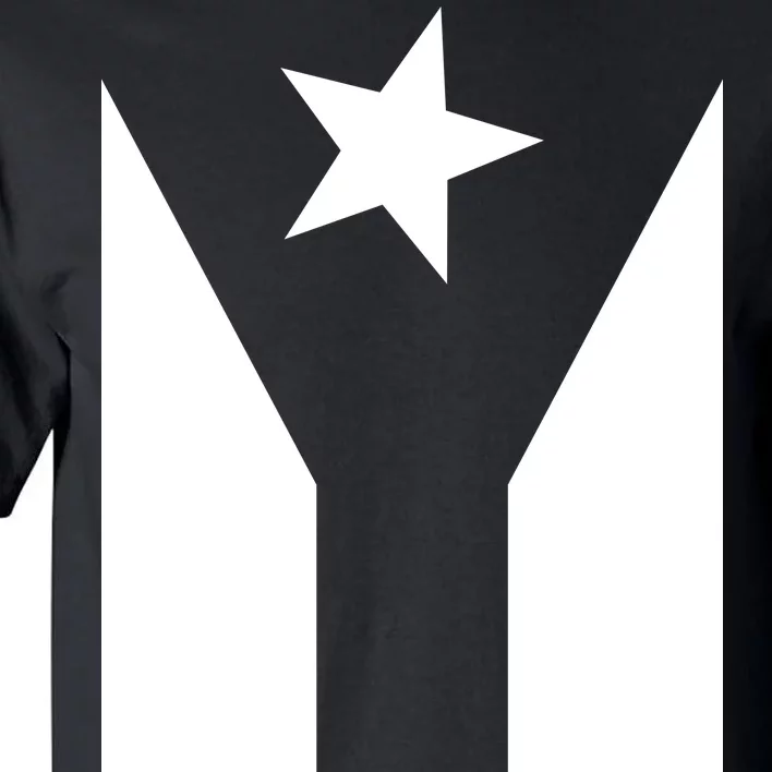 Black Boricua Flag Protest Tall T-Shirt