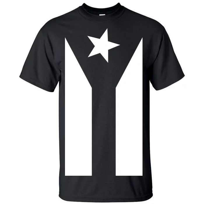 Black Boricua Flag Protest Tall T-Shirt