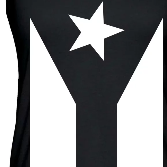 Black Boricua Flag Protest Ladies Essential Flowy Tank