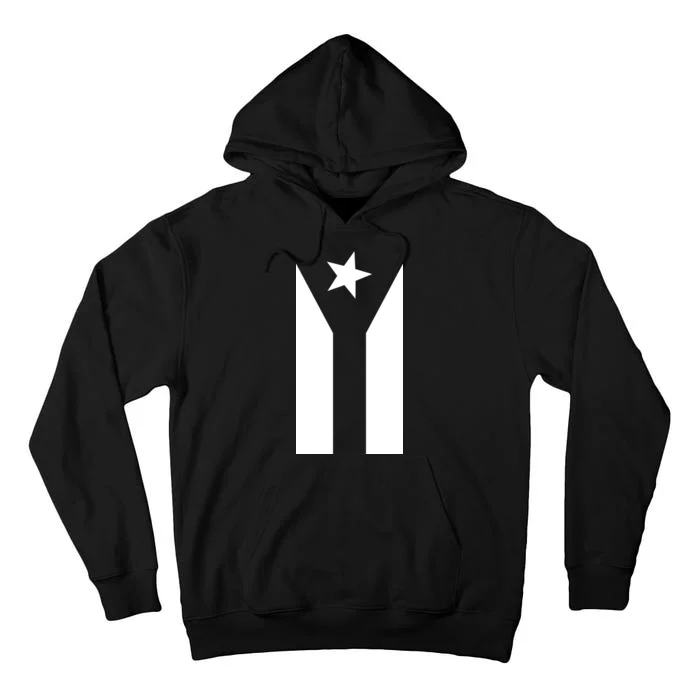 Black Boricua Flag Protest Tall Hoodie