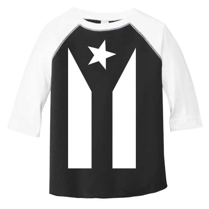 Black Boricua Flag Protest Toddler Fine Jersey T-Shirt