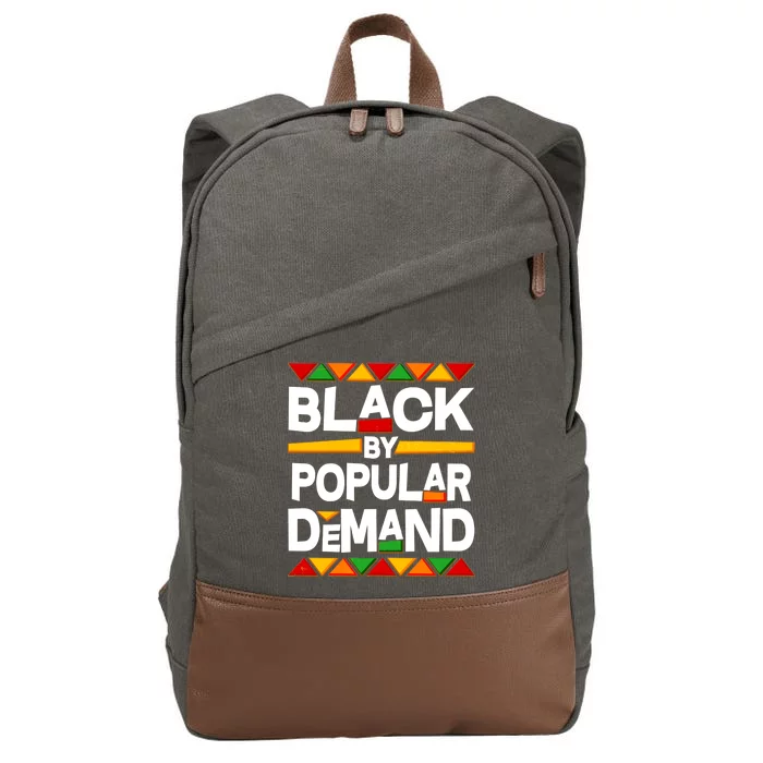 Black By Popular Demand Black Lives Matter History Cotton Canvas Backpack